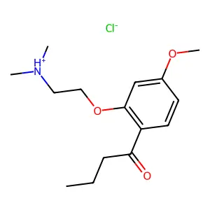 Butyrophenone, 2'-(2-(dimethylamino)ethoxy)-4'-methoxy-, hydrochloride structure