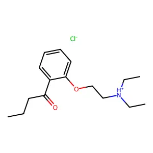 Butyrophenone, 2'-(2-(diethylamino)ethoxy)-, hydrochloride structure