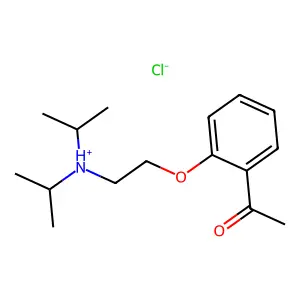 Acetophenone, 2'-(2-(diisopropylamino)ethoxy)-, hydrochloride structure