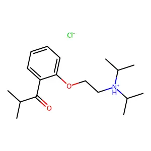 Isobutyrophenone, 2'-(2-(diisopropylamino)ethoxy)-, hydrochloride structure