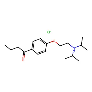 Butyrophenone, 4'-(2-(diisopropylamino)ethoxy)-, hydrochloride structure