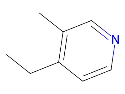 Pyridine, 4-ethyl-3-methyl- structure