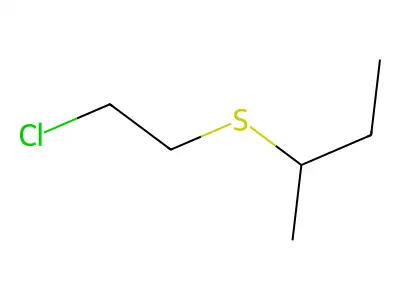2-((2-Chloroethyl)thio)butane structure