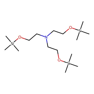 Tris(2-(trimethylsiloxy)ethyl)amine structure