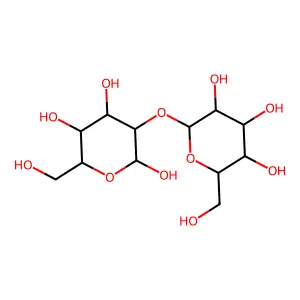 2-O-beta-D-Glucopyranosyl-alpha-D-glucopyranose structure