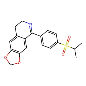1,3-Dioxolo(4,5-g)isoquinoline, 7,8-dihydro-5-(p-(isopropylsulfonyl)phenyl)- structure
