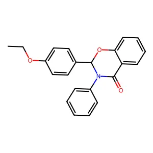 2-(4-Ethoxyphenyl)-3-phenyl-2,3-dihydro-4H-1,3-benzoxazin-4-one structure