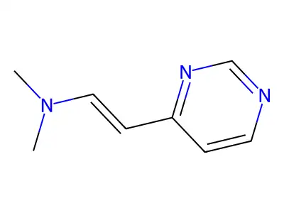 N,N-dimethyl-2-pyrimidin-4-ylethenamine structure