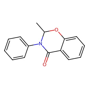 4H-1,3-Benzoxazin-4-one, 2,3-dihydro-2-methyl-3-phenyl- structure