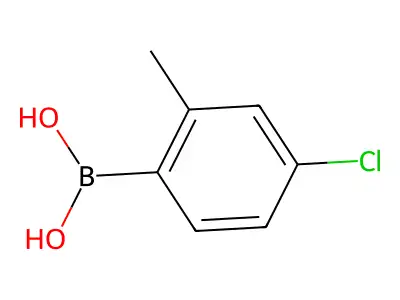 (4-Chloro-2-methylphenyl)boronic acid structure