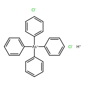 Tetraphenylarsonium (hydrogen dichloride) structure