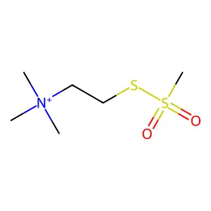 Trimethyl-(2-methylsulfonylsulfanylethyl)azanium bromide structure