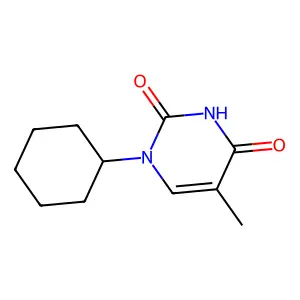 1-Cyclohexylthymine structure