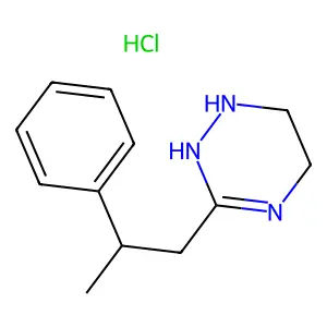 as-Triazine, 1,4,5,6-tetrahydro-3-(alpha-methylphenethyl)-, hydrochloride structure