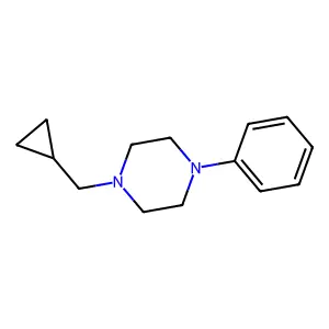 Piperazine, 1-cyclopropylmethyl-4-phenyl- structure