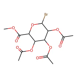 Acetobromo-alpha-D-glucuronic acid methyl ester structure