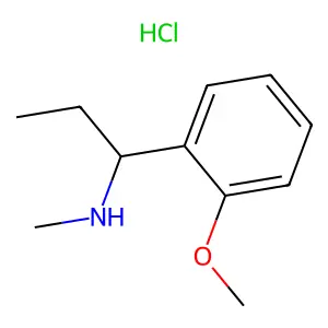 1-(2-methoxyphenyl)-N-methylpropan-1-amine hydrochloride structure