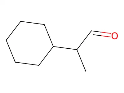 Cyclohexaneacetaldehyde, alpha-methyl- structure