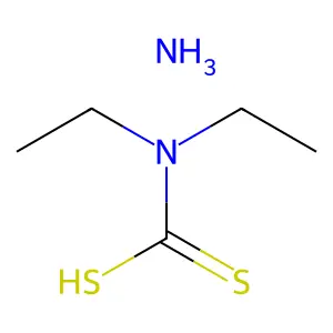 Ammonium diethyldithiocarbamate structure