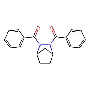 (2,3-Diazabicyclo[2.2.1]heptane-2,3-diyl)bis(phenylmethanone) structure