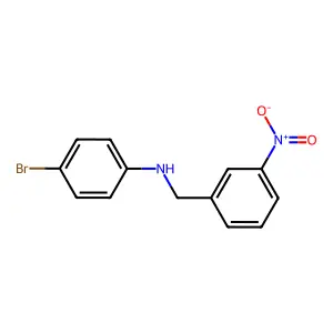 4-bromo-N-(3-nitrobenzyl)aniline structure