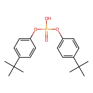 Phenol, 4-(1,1-dimethylethyl)-, 1,1'-(hydrogen phosphate) structure