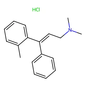 2-Propen-1-amine, N,N-dimethyl-3-phenyl-3-(o-tolyl)-, hydrochloride structure