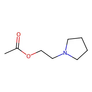 N-Acetoxyethylpyrrolidine structure