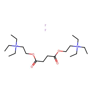 Ammonium, (2-hydroxyethyl)triethyl-, iodide, succinate (2:1) structure