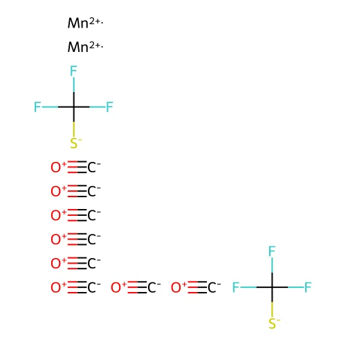 Manganese, tetracarbonyl(trifluoromethylthio)-, dimer structure