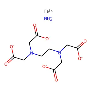 Ammonium ferric edetate structure