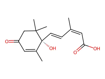 (+)-Abscisic acid structure