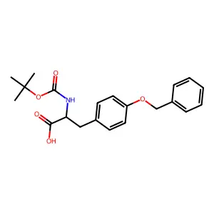 O-benzyl-N-((tert-butoxy)carbonyl)-L-tyrosine structure