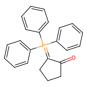 2-(Triphenyl-lambda~5~-phosphanylidene)cyclopentan-1-one structure