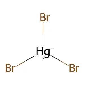 Tribromomercury structure