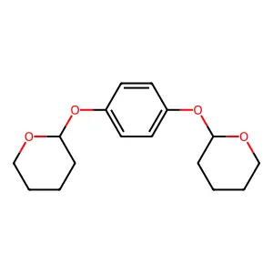 2,2'-[1,4-Phenylenebis(oxy)]bis[tetrahydro-2H-pyran] structure
