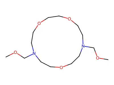 7,13-Bis(methoxymethyl)-1,4,10-trioxa-7,13-diazacyclopentadecane structure