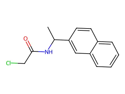 2-Chloro-N-(1-(2-naphthalenyl)ethyl)acetamide structure