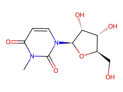 3-Methyluridine structure