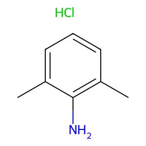 Benzenamine, 2,6-dimethyl-, hydrochloride (1:1) structure