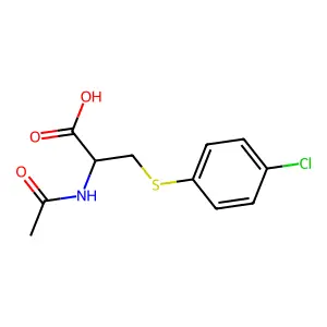 4-Chlorophenylmercapturic acid structure