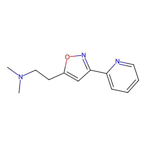 N,N-dimethyl-2-(3-pyridin-2-yl-1,2-oxazol-5-yl)ethanamine structure