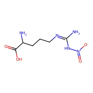 Arginine, N(G)-nitro- structure