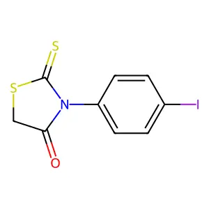Rhodanine, 3-(p-iodophenyl)- structure