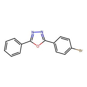 2-(4-Bromophenyl)-5-phenyl-1,3,4-oxadiazole structure