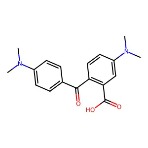Benzoic acid, 5-(dimethylamino)-2-[4-(dimethylamino)benzoyl]- structure