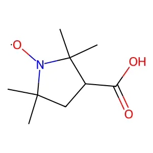 1-Hydroxy-2,2,5,5-tetramethylpyrrolidine-3-carboxylic acid structure