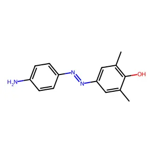 4-Amino-3',5'-dimethyl-4'-hydroxyazobenzene structure