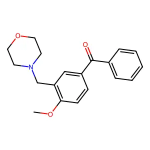 (4-Methoxy-3-morpholin-4-ylmethyl-phenyl)-phenyl-methanone structure