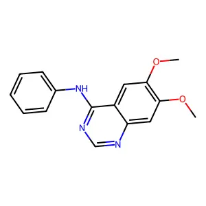 6,7-dimethoxy-N-phenylquinazolin-4-amine structure